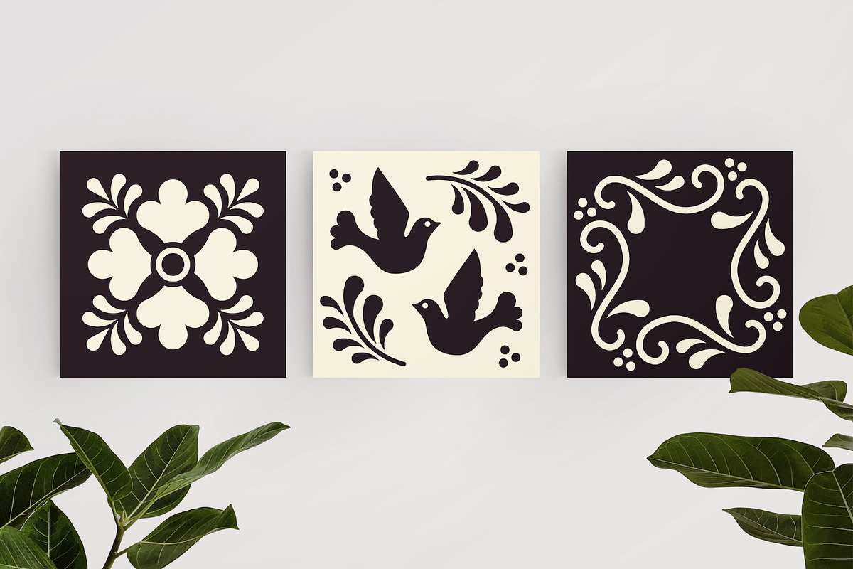 Mexican Talavera Tiles Patterns Set, a Pattern Graphic by Krolja (Photo 4 of 5)