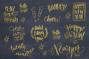 Happy New Year Overlays & Vectors