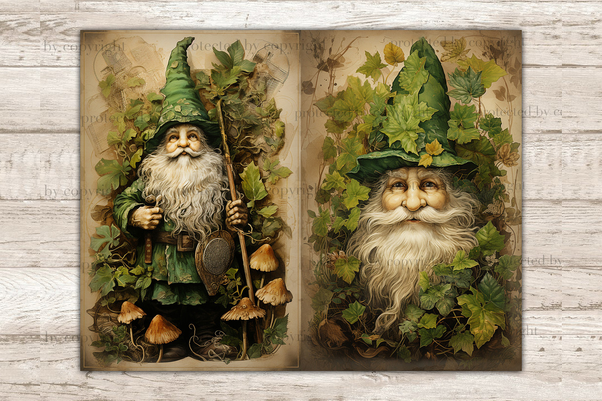 St. Patrick's Day Junk Journal Page, a Seasonal Illustration by GlamArtZhanna (Photo 10 of 10)