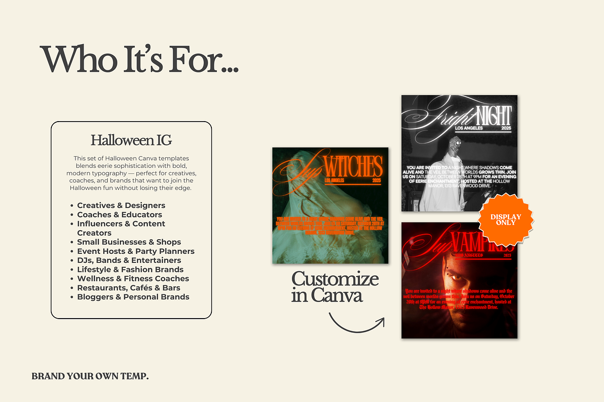 Halloween Canva Templates Set 2, a Templates & Theme by BYOTstudios (Photo 10 of 11)