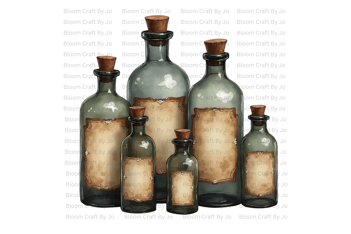 Apothecary Jars, a Decorative Illustration by Bloom Craft Creations (Photo 4 of 12)