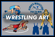WRESTLING VECTOR ART, a Sport Illustration by brandedbaron (Thumbnail 1 of 5)
