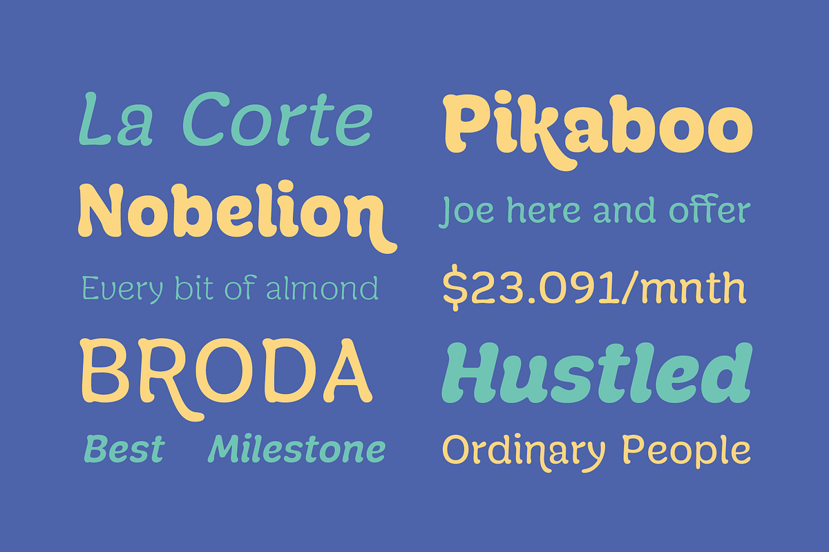 Manju; Retro Soft Display Font, a Font by Eko Bimantara (Photo 6 of 9)