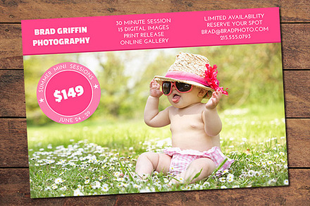 Spring Mini Session Card preview 3