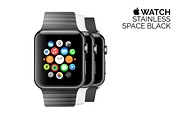 Best vector Apple Watch(full)+ BONUS, a Product Mockup by voin_Sveta (Thumbnail 5 of 7)