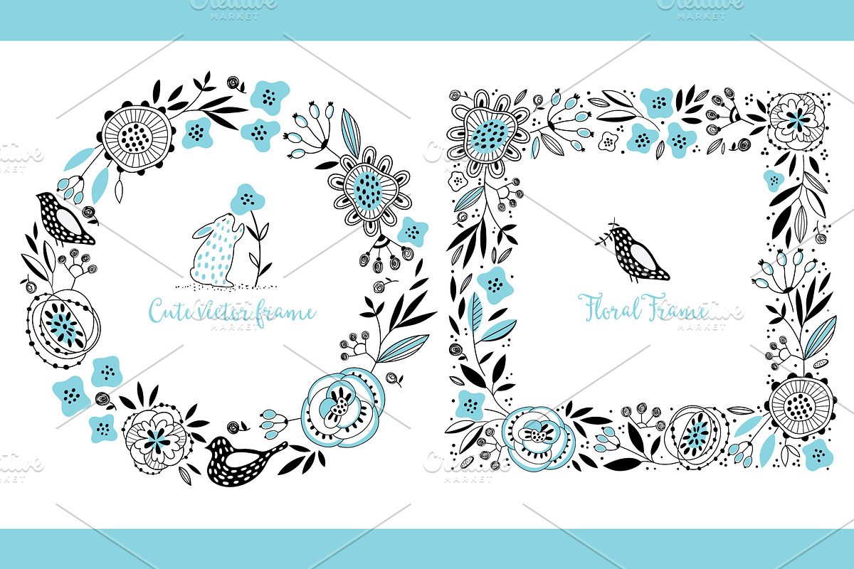 Cute vector set, a Background Graphic by Purple Platypus (Photo 4 of 9)