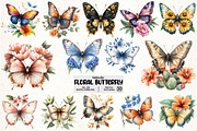 Floral Butterfly Png Bundle, an Illustration by Pixels.Craft (Thumbnail 1 of 7)