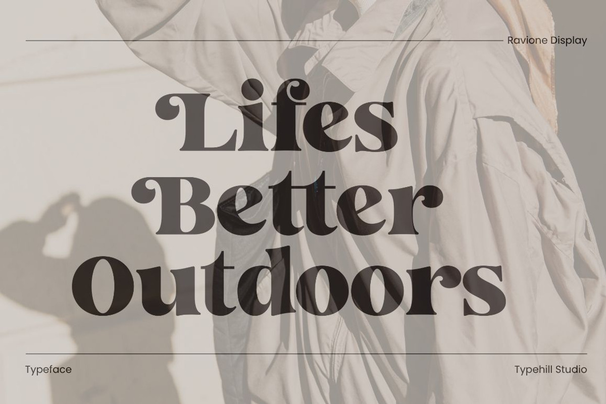 Ravione Display, a Serif Font by Typehill (Photo 7 of 11)