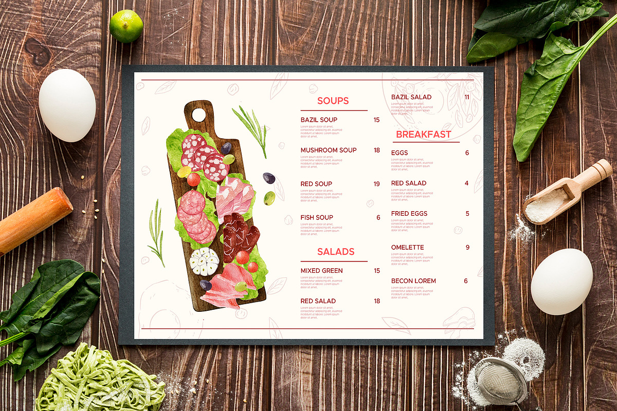 Cold Cuts Food Illustrations., an Object Graphic by NiKO (Photo 7 of 9)