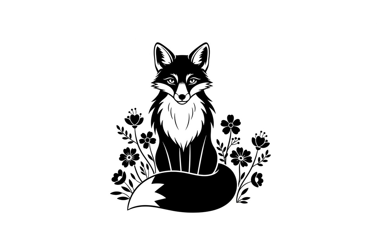 Cute Fox Silhouette Bundle, an Illustration by Designs_River (Photo 4 of 31)