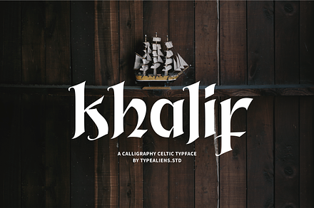 Khalif, a Blackletter Font by ilhamtaro