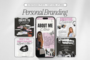 Personal Brand Instagram Template, a Social Media Template by ZenSocialDesigns (Thumbnail 1 of 9)