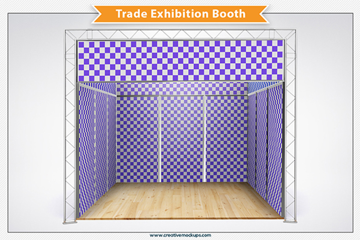 Trade Exhibition Booth PSD, an Advertising Mockup by Plus Media (Photo 2 of 5)