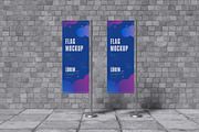 Flag Banner Mockup Bundle Set, an Advertising Mockup by Rielismee (Thumbnail 3 of 5)
