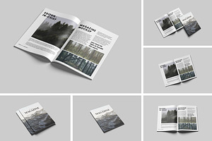 A4 Magazine Brochure Mockup