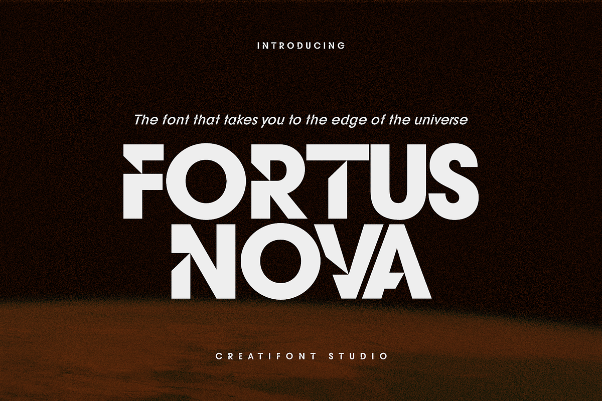 CF Fortusnova - Futuristic Display, a Sans Serif Font by Indotype Foundry (Photo 1 of 10)
