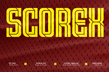 Scorex - Modern Condensed Sport Font