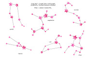 Pink star Zodiac constellations, an Object Illustration by Art and Funny (Thumbnail 3 of 5)