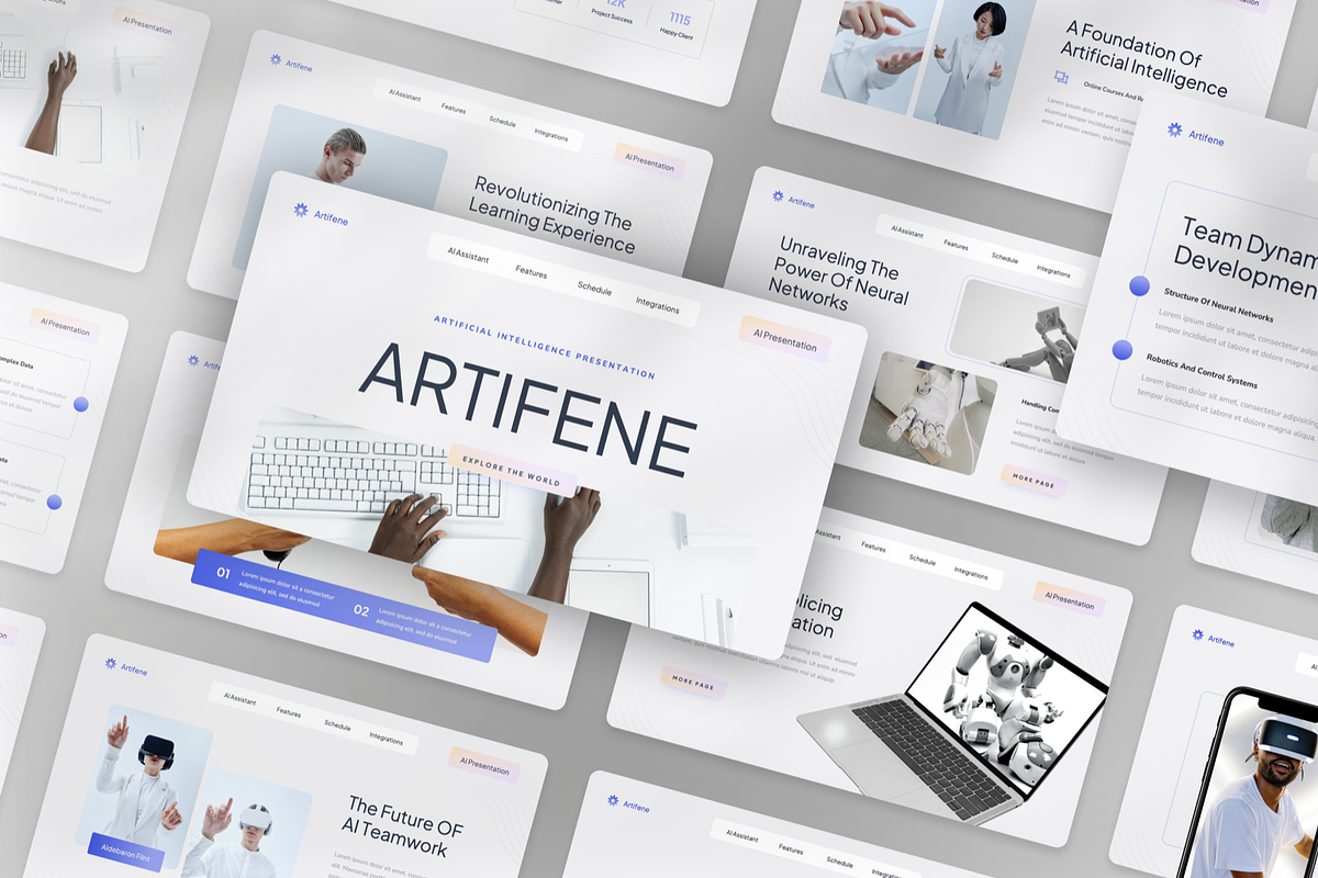 Artificial Intelligence Google Slide, a Presentation Template by SquidPixey