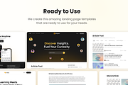 Blogane - Blog/News Landing Page Kit, an UI Kit Template by Agensip Design Agency (Thumbnail 7 of 10)