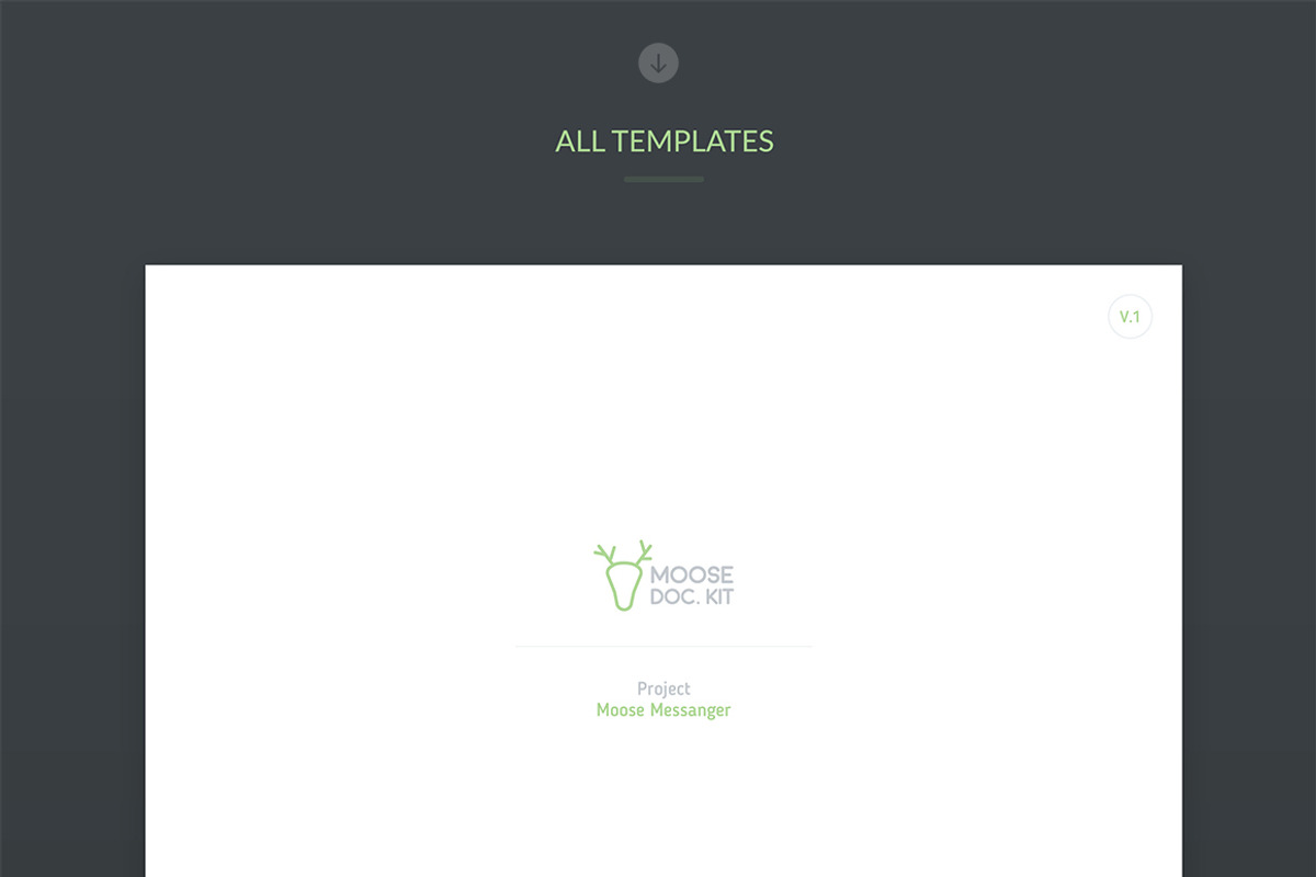 Moose - Documentation Kit, an UI Kit Template by UIMint (Photo 7 of 7)