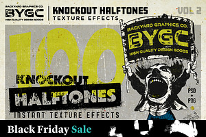 Knockout Halftone Textures Vol 2