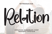 Relation | Script Font, a Script Font by Scratchones (Thumbnail 1 of 8)