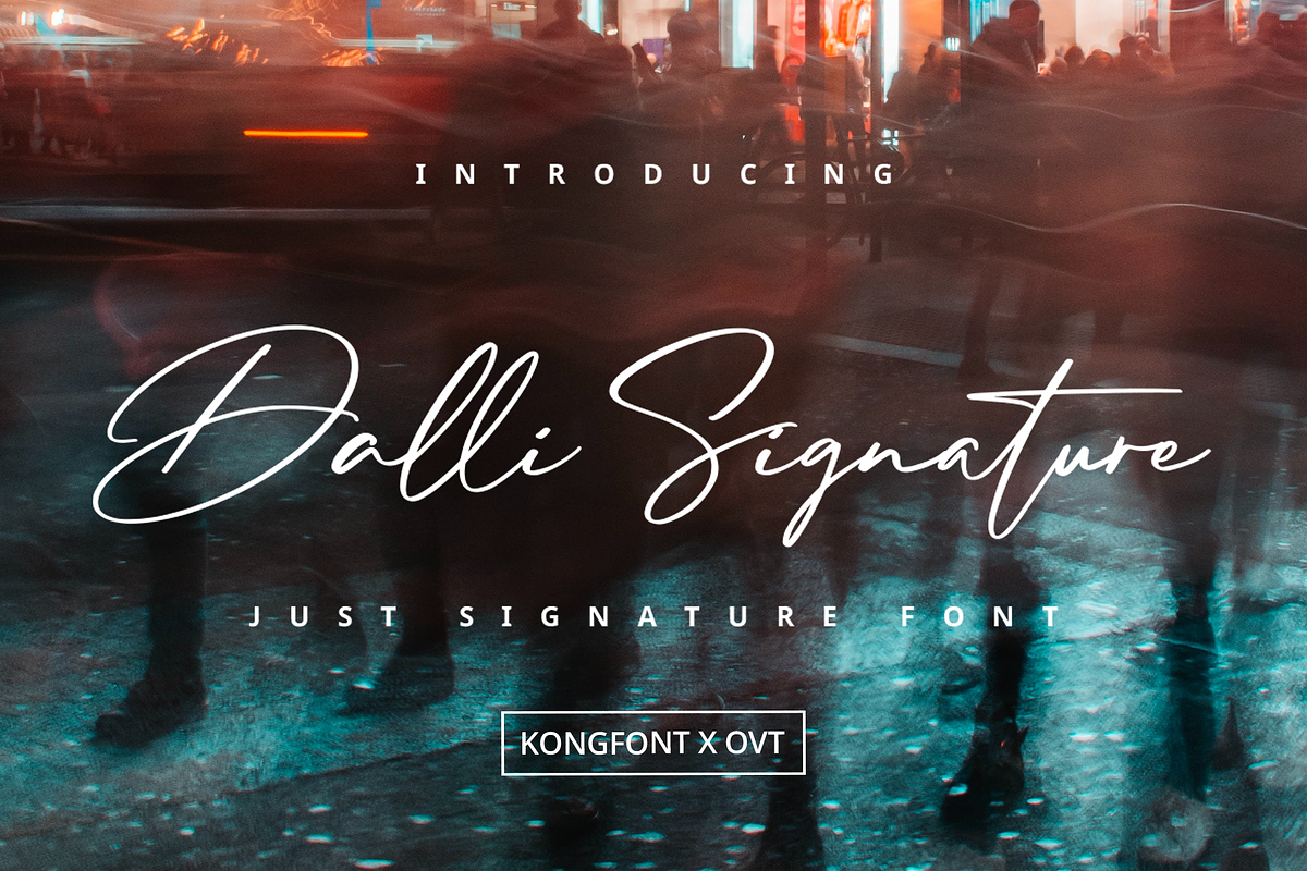 Dalli Signature-Just Signature Font, a Script Font by overlaytemplates (Photo 1 of 6)