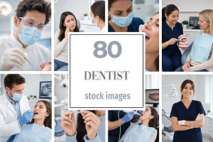 80 Dentist Stock Photo Bundle