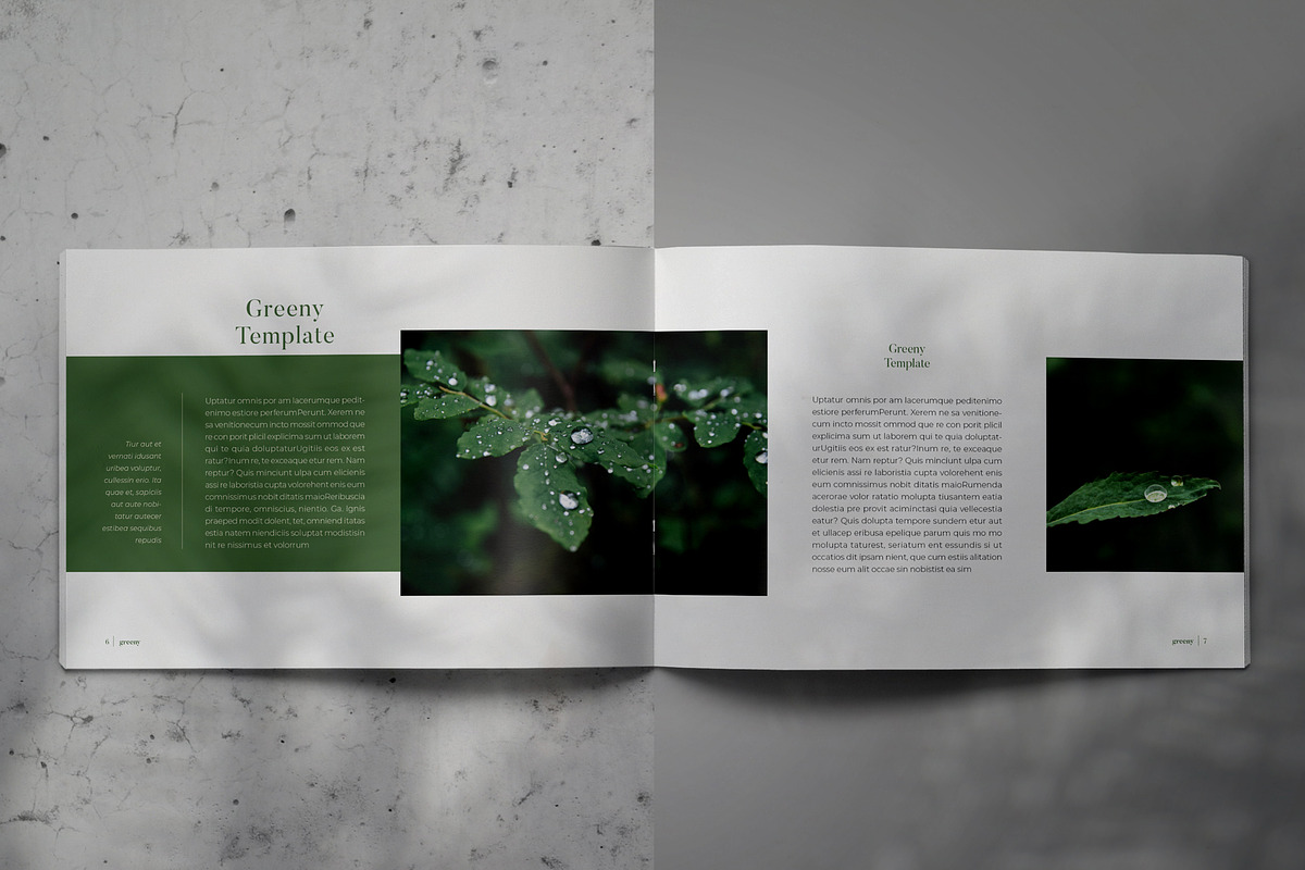 GREENY Lookbook Brochure Template, a Brochure Template by Indotitas (Photo 4 of 9)