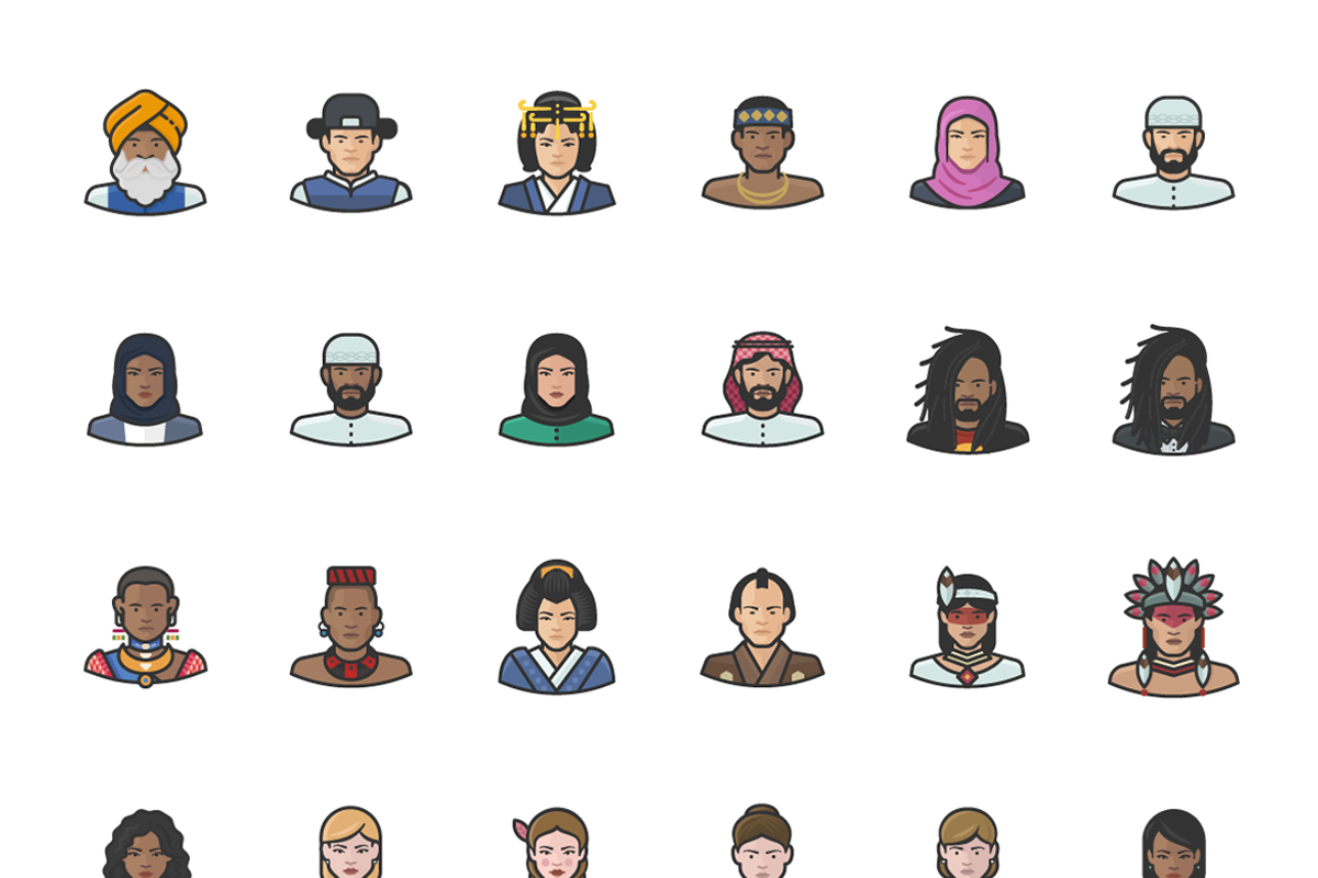 Diversity Avatars v2 - Volume 5, an Icon by Iconify.it (Photo 3 of 9)