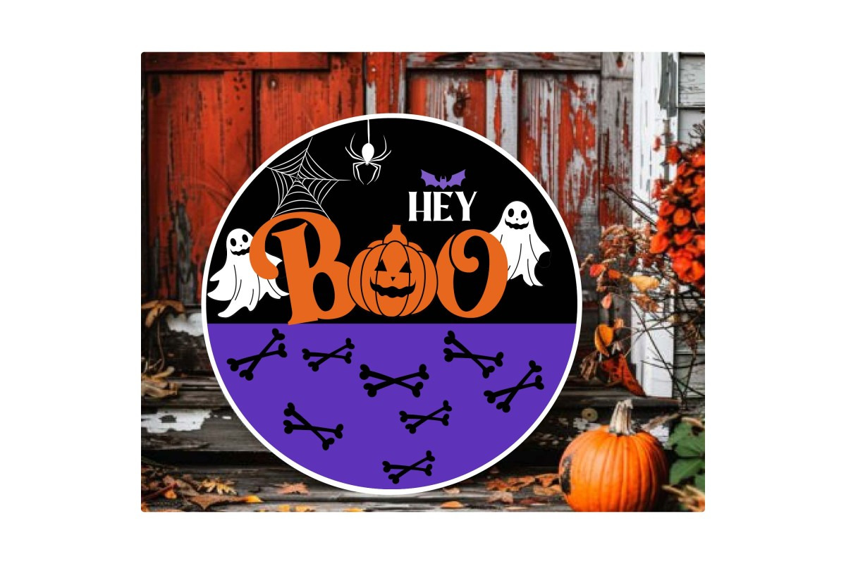 Halloween Round Door Sign Svg, an Object Graphic by Digi_Design_World (Photo 7 of 9)