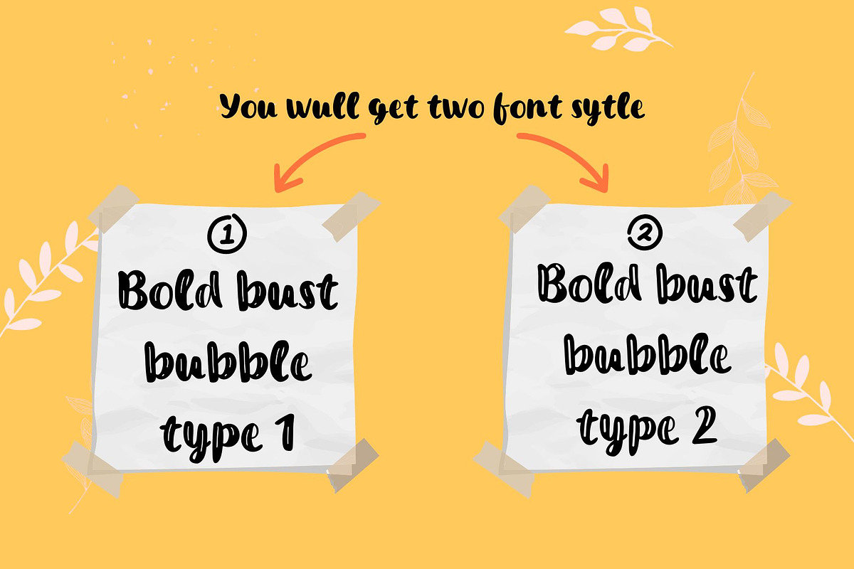 Bold burst bubble font, a Sans Serif Font by Mehul Munjani (Photo 5 of 9)