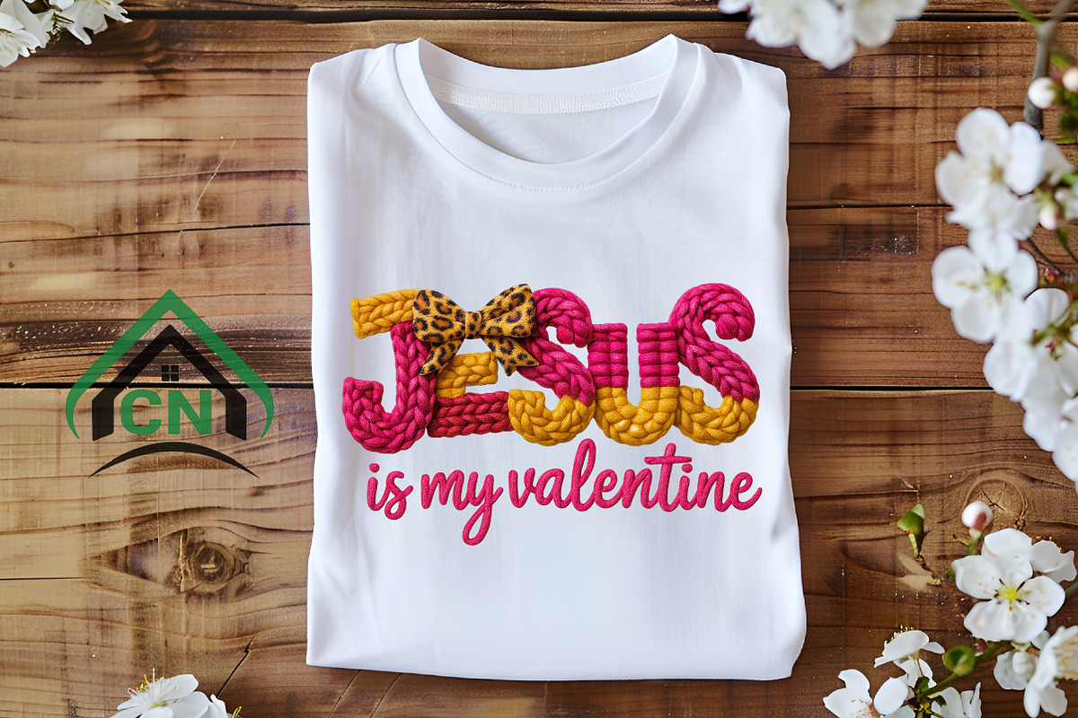 Jesus is My Valentine Png Faux Yarn, an Illustration by Craft Nest (Photo 6 of 7)