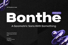 Bonthe - Geometric Sans Family