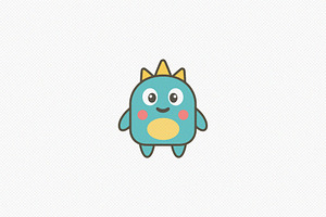 Cute Monster Icon Toy, a Decorative Illustration by Vectorium Studio