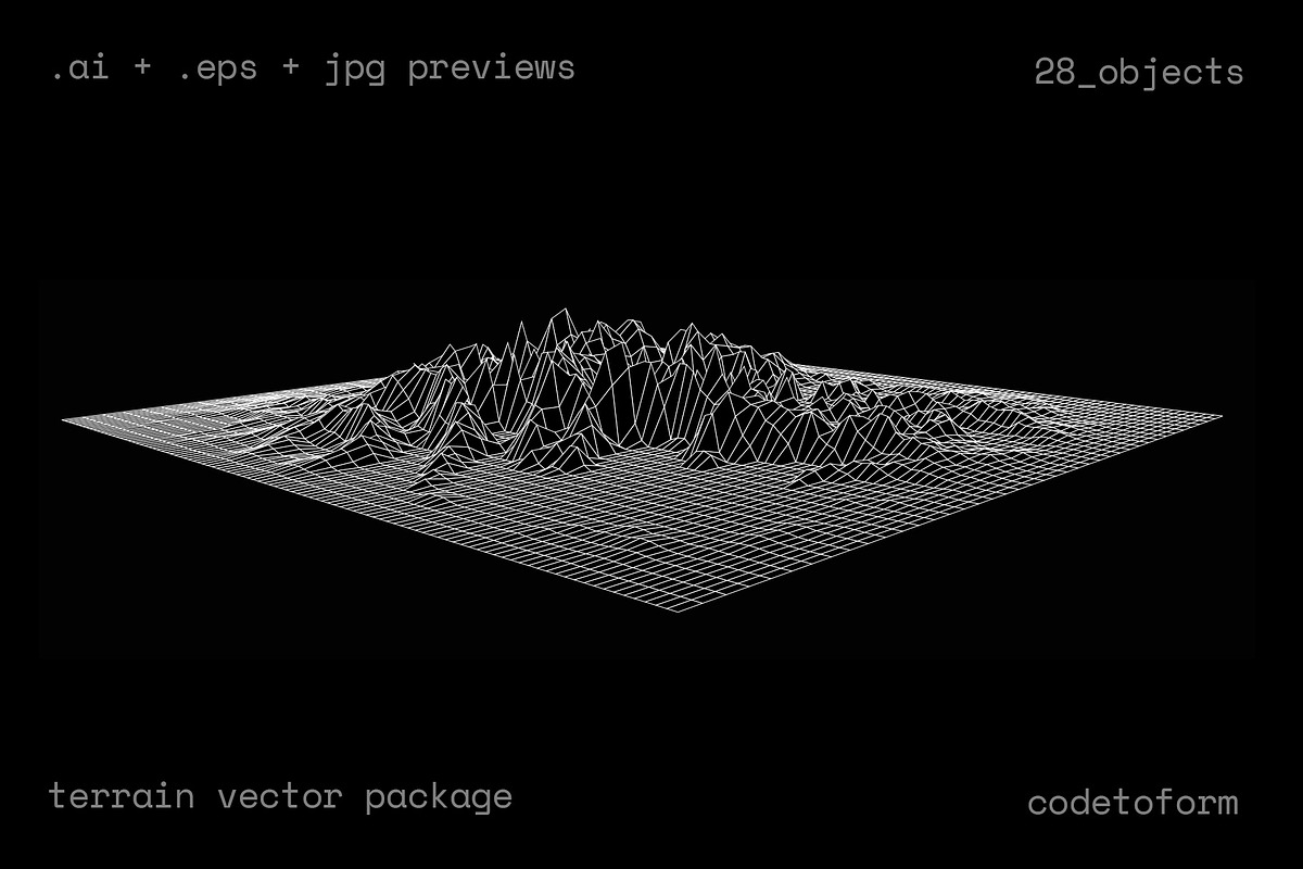 GEO_TERRAIN2 Vector Pack, a Background Graphic by codetoform (Photo 9 of 14)