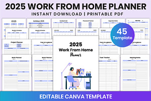 2025 Work From Home Planner