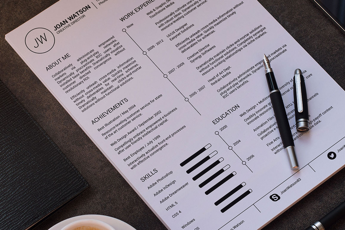 Creative Resume + Cover Letter, a Resume Template by Made by Mancie (Photo 1 of 5)