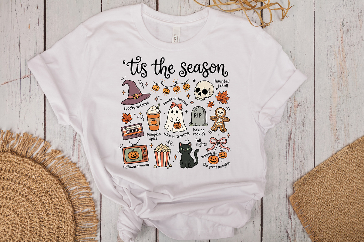 Halloween Tis the Season PNG, a Work Illustration by CraftArtStudio (Photo 3 of 4)