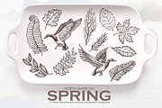 Watercolor North American Spring, an Illustration by Graphobia (Thumbnail 2 of 10)