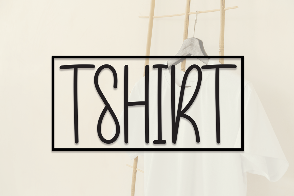 Tshirt | Script Font, a Script Font by Scratchones (Photo 1 of 8)