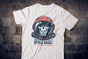 Space Ghost Astronaut Skull, a Branding & Logo Template by Agor2012 shop (Thumbnail 3 of 7)