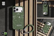 iPhone Case with Wrist Strap Mockup, an iPhone Mockup by SD Mockup (Thumbnail 1 of 5)