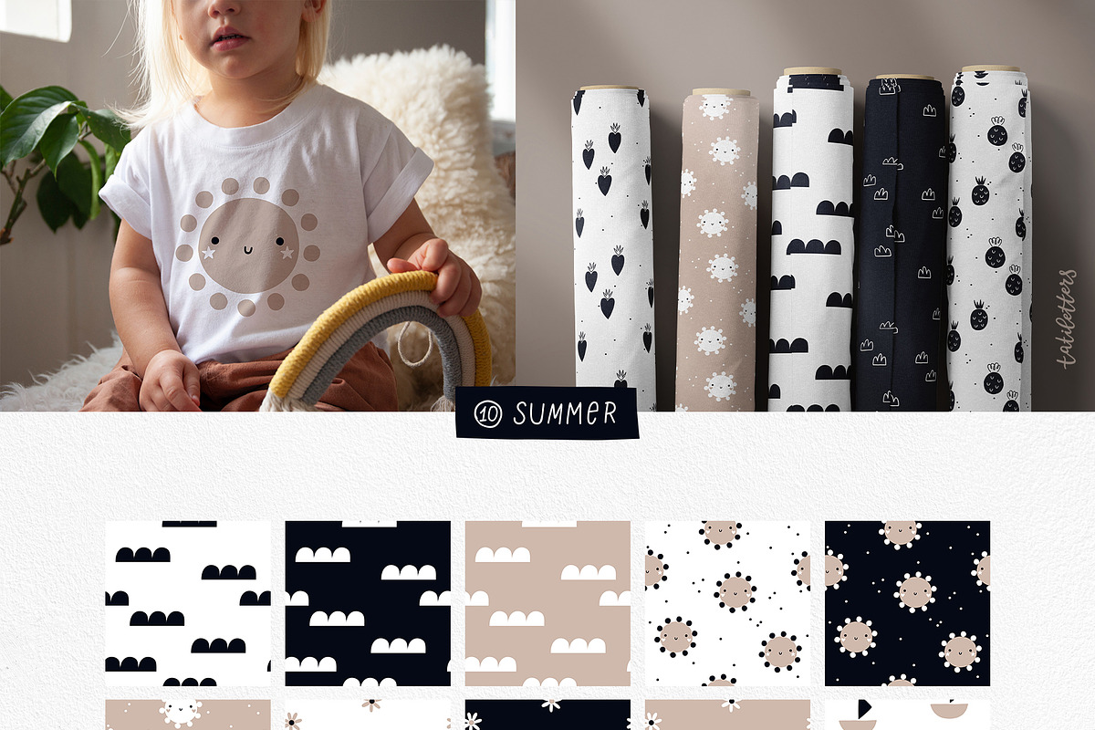 Minimalistic patterns bundle, a Pattern Graphic by tatiletters (Photo 14 of 17)