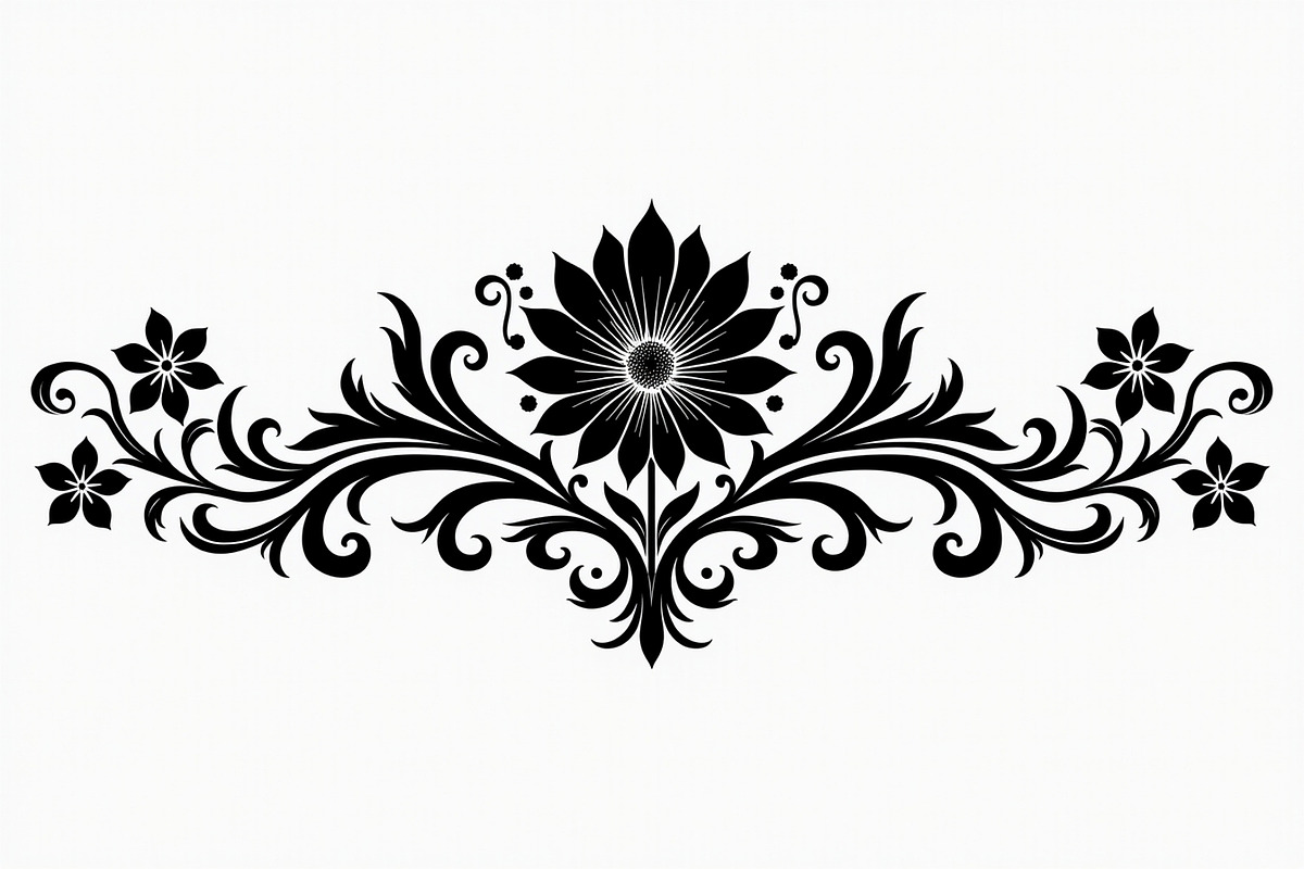 Vintage Flower Ornament Set, an Illustration by Creativeshirt (Photo 15 of 21)
