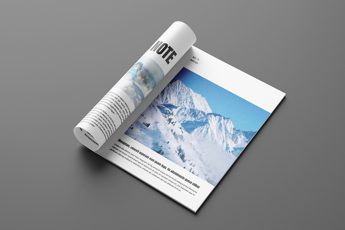 Winter Magazine Template, a Magazine Template by Seeing-art (Photo 3 of 11)