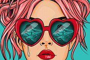 Comic Style Pop Art Girls, an Illustration by Dapper Dudell (Thumbnail 2 of 7)
