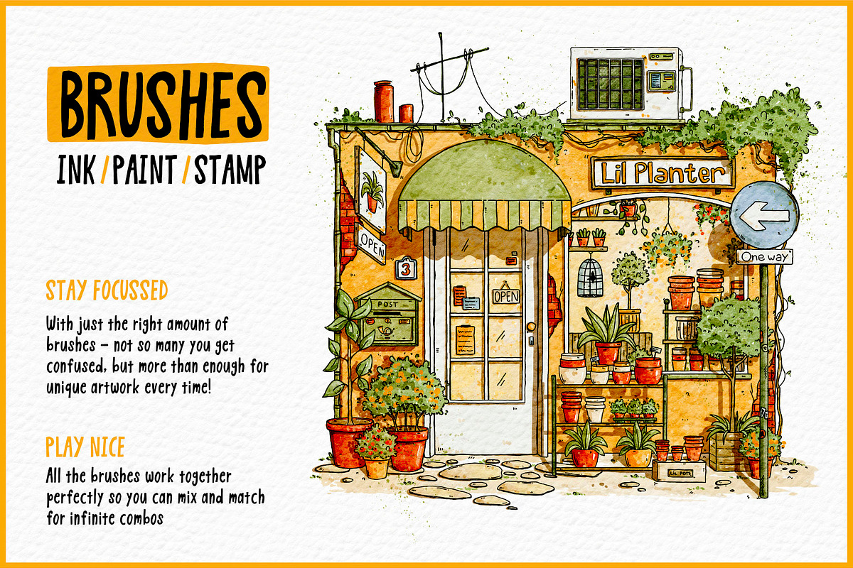Urban Art Kit for Procreate, a Brush Add-On by Green Room Media (Photo 3 of 23)