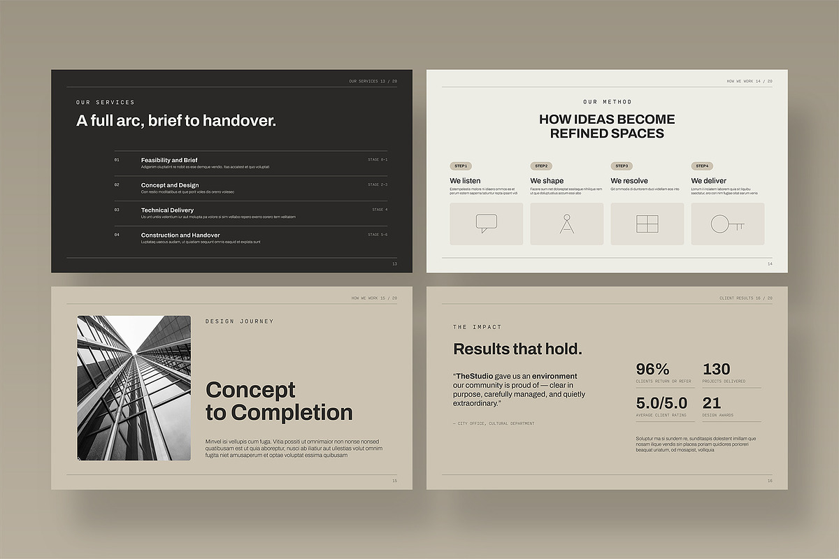 Modern Minimalist Presentation Templ, a Presentation Template by BrandPacks (Photo 5 of 7)